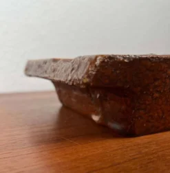 Cendrier en poterie vintage d'Allemagne de l'Ouest WGP Fat Lava, années 1970