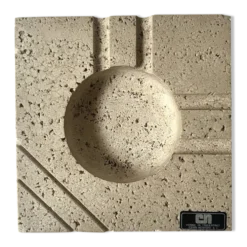 Cendrier en travertin sculpté Fratelli Manelli, Italie 1970