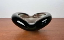 Cendrier en verre danois du milieu du siècle par Per Lütken pour Holmegaard, 1962