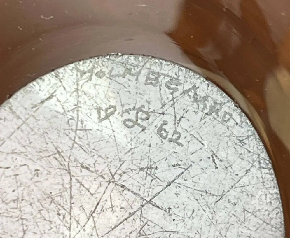Cendrier en verre danois du milieu du siècle par Per Lütken pour Holmegaard, 1962