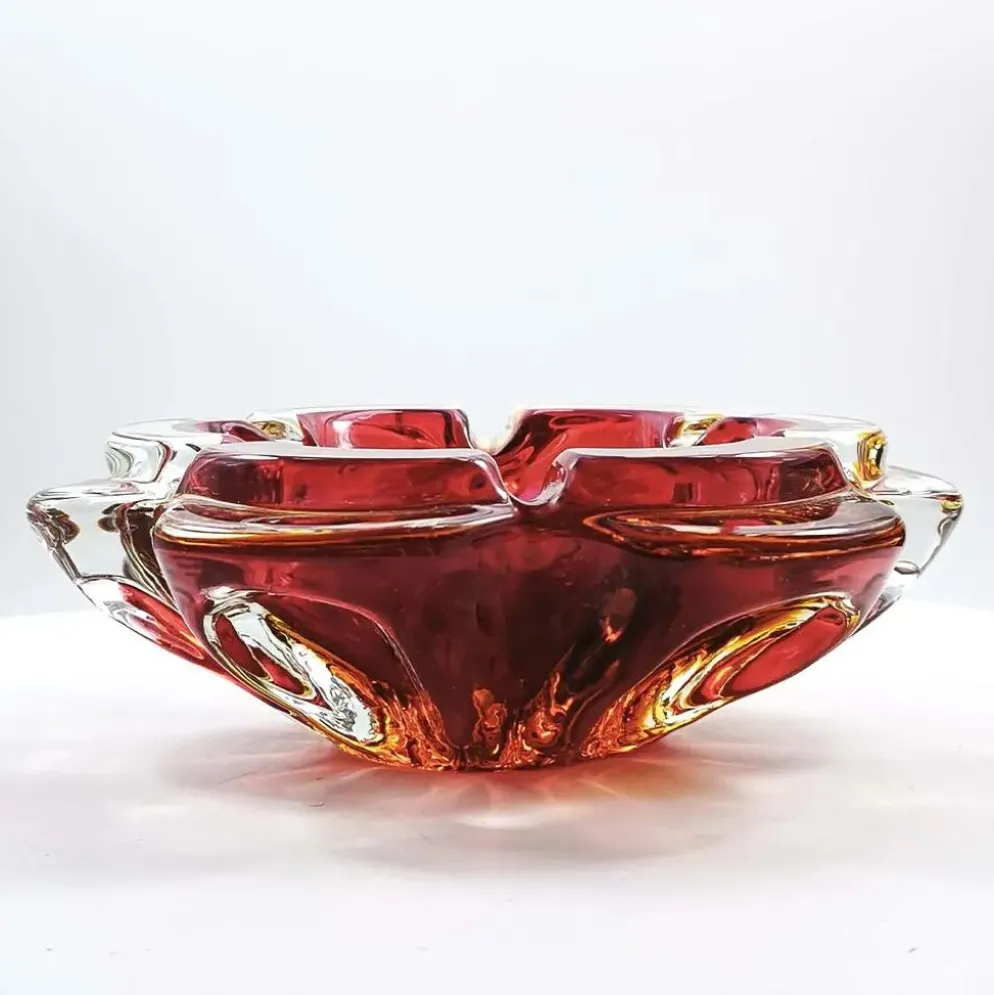 Cendrier en verre de Murano, années 1960