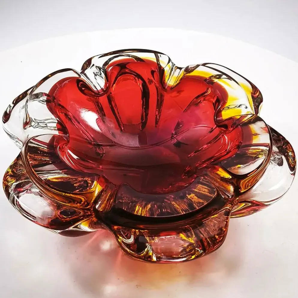 Cendrier en verre de Murano, années 1960