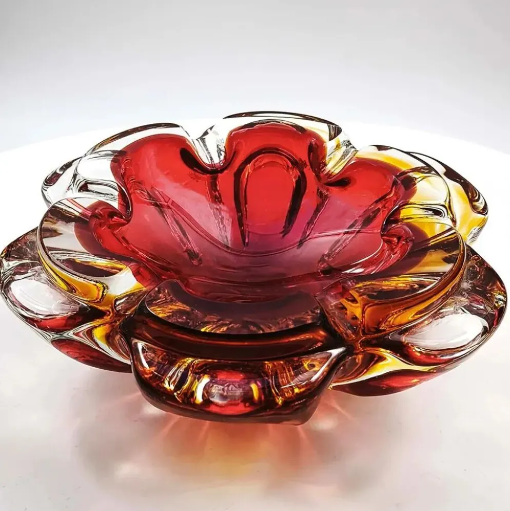 Cendrier en verre de Murano, années 1960