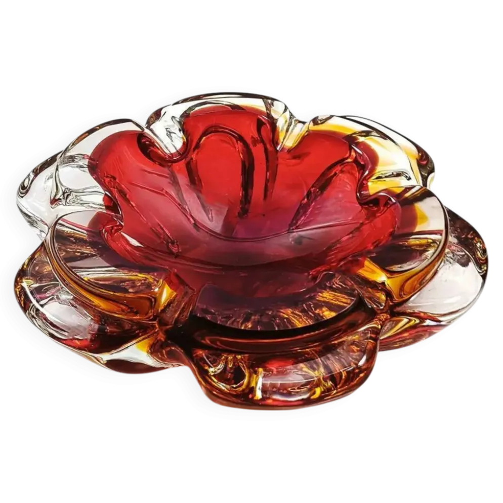 Cendrier en verre de Murano, années 1960