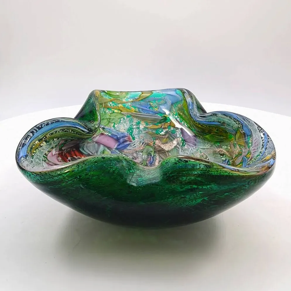 Cendrier en verre de Murano par Dino Martens, années 1950