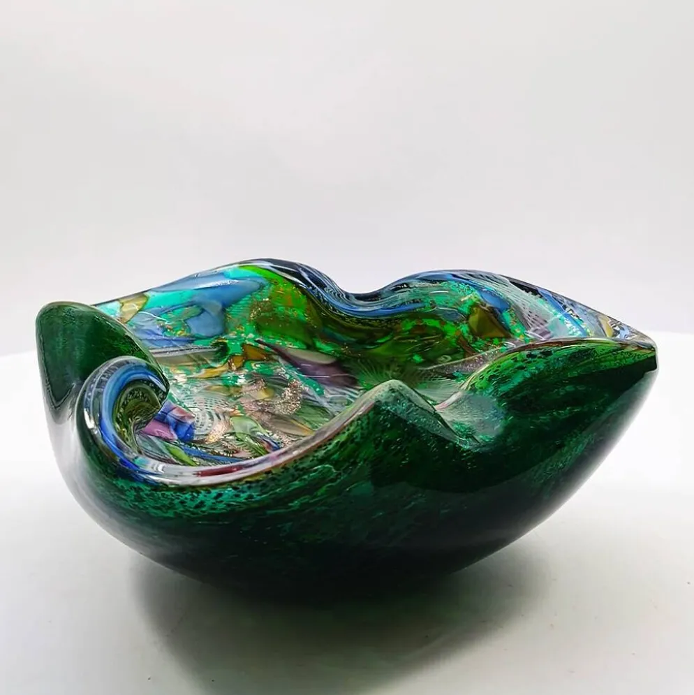Cendrier en verre de Murano par Dino Martens, années 1950
