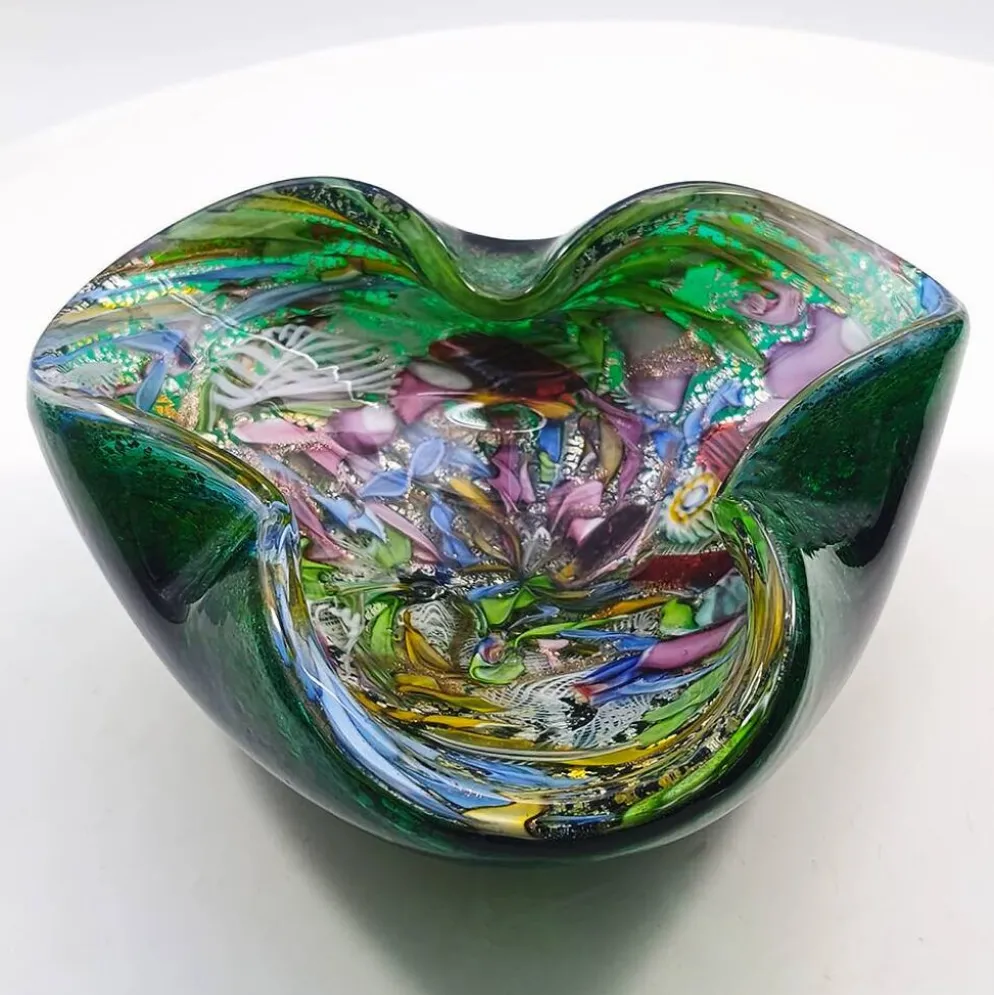 Cendrier en verre de Murano par Dino Martens, années 1950