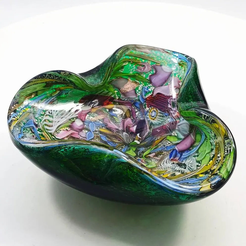 Cendrier en verre de Murano par Dino Martens, années 1950