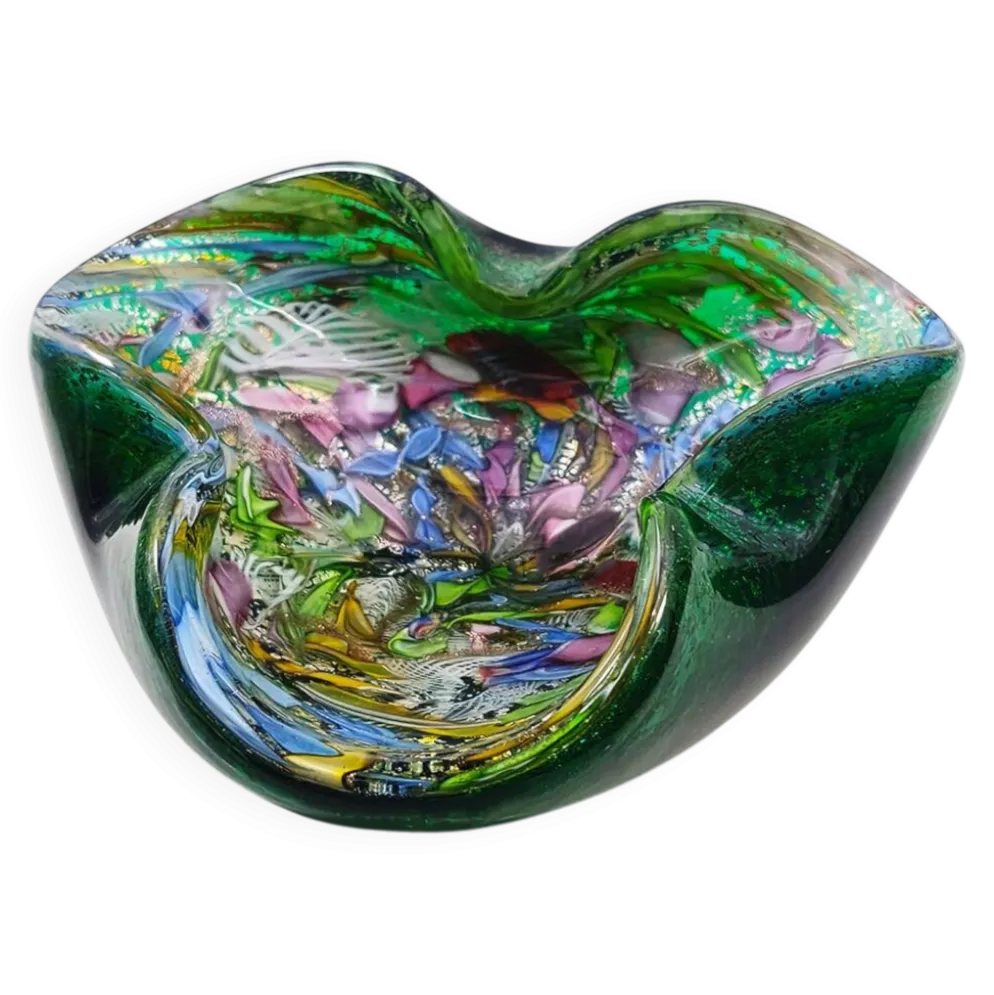 Cendrier en verre de Murano par Dino Martens, années 1950