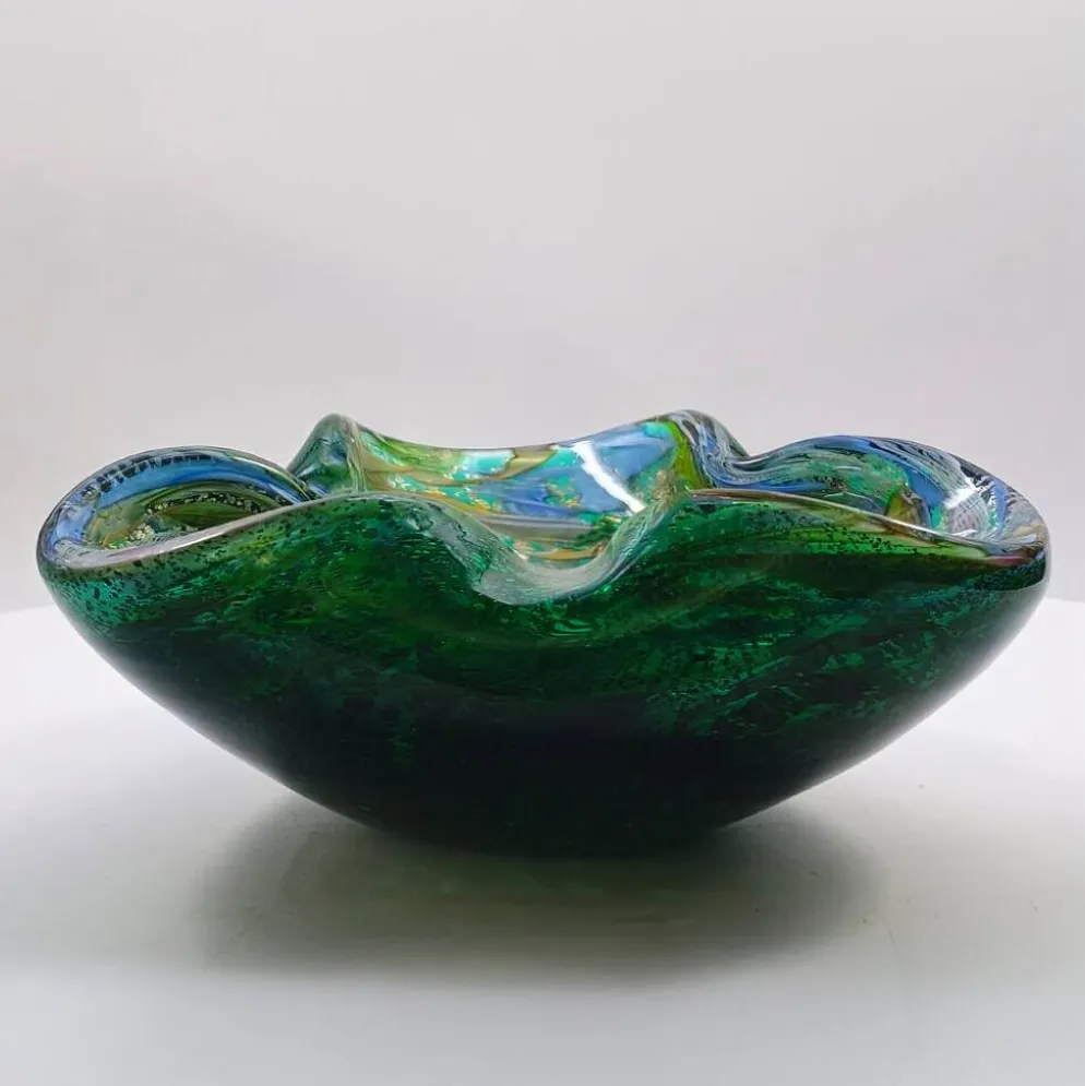 Cendrier en verre de Murano par Dino Martens, années 1950