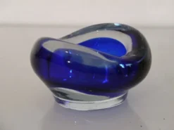 Cendrier en verre sommerso 1970