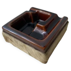 Cendrier et porte pipe Longchamp années 70