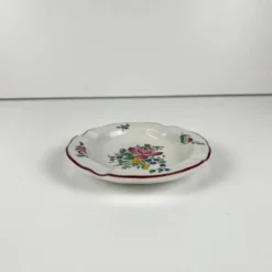 Cendrier, modèle réverbère par KG Lunéville, motif rose