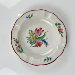 Cendrier, modèle réverbère par KG Lunéville, motif tulipe