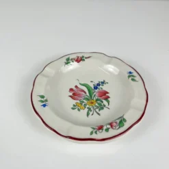 Cendrier, modèle réverbère par KG Lunéville, motif tulipe