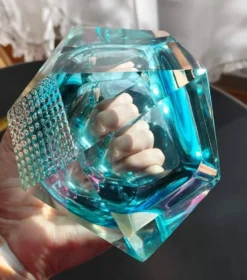 Cendrier ou Vide-poche "Diamant" en verre de Murano par Flavio Poli