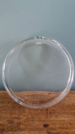 Cendrier ou vide-poche en verre bullé artisanal