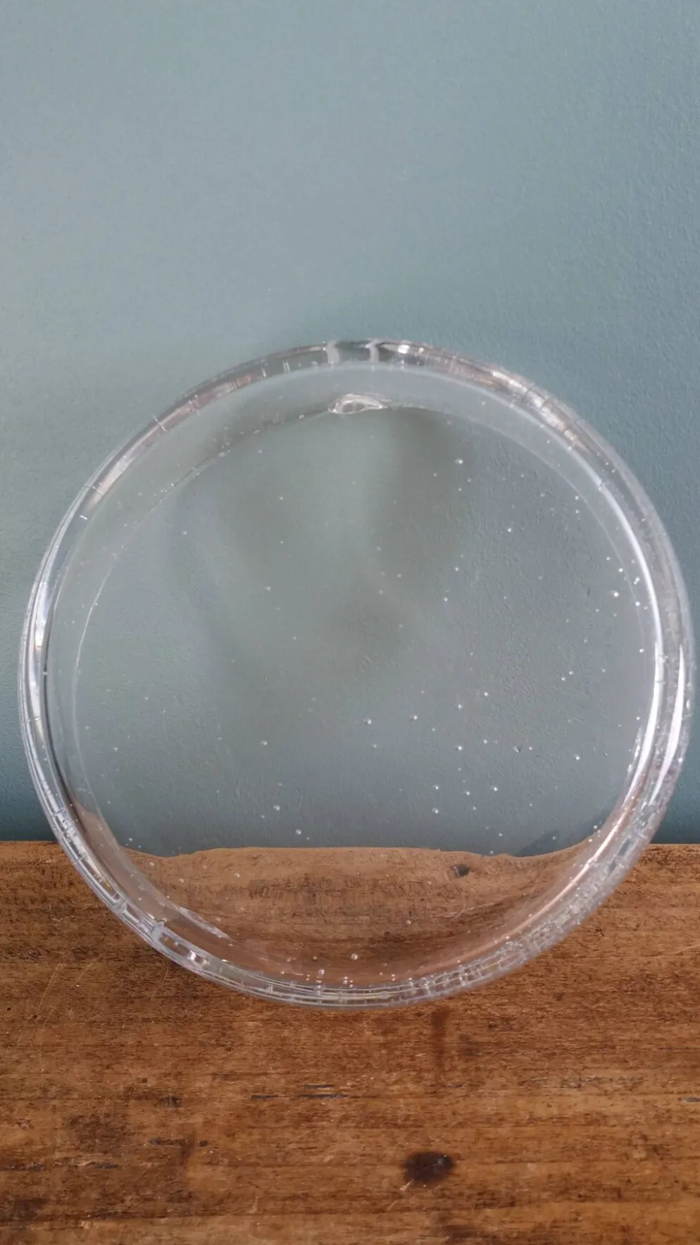 Cendrier ou vide-poche en verre bullé artisanal