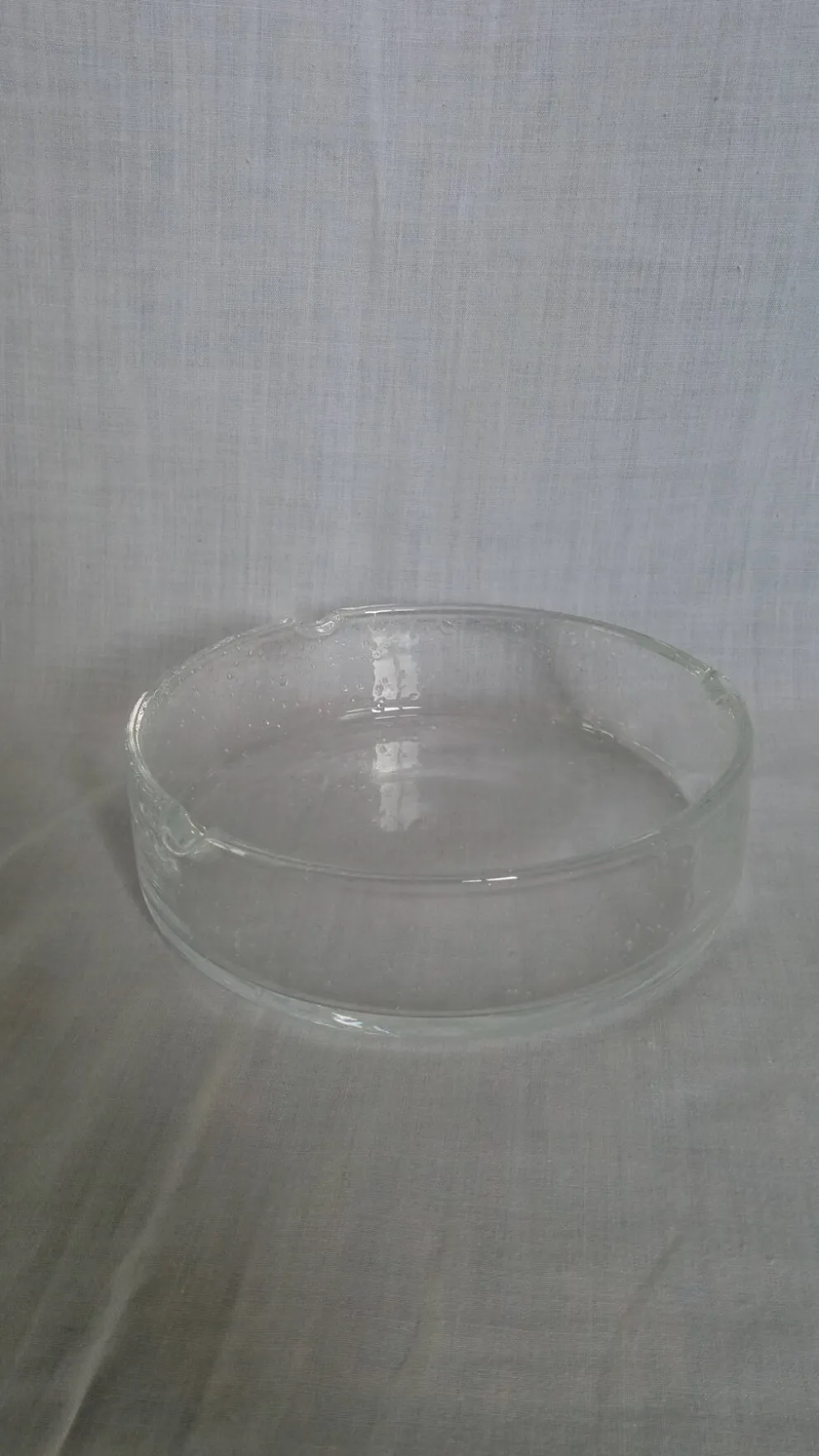 Cendrier ou vide-poche en verre bullé artisanal
