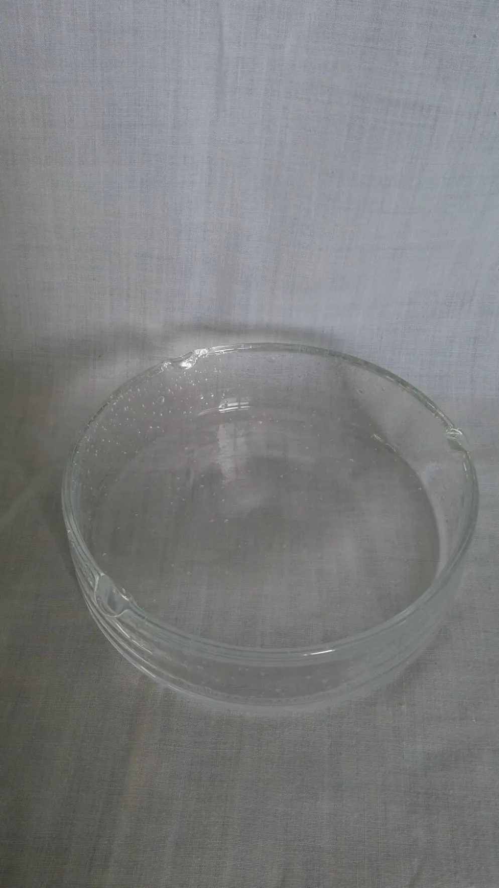 Cendrier ou vide-poche en verre bullé artisanal