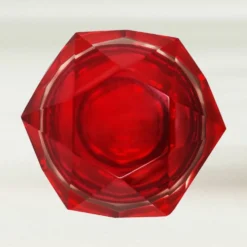 Cendrier ou vide poche étonnant rouge des années 1960 par Flavio Poli pour Seguso