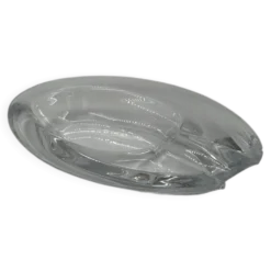 Cendrier ovale vintage en cristal