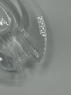 Cendrier ovale vintage en cristal