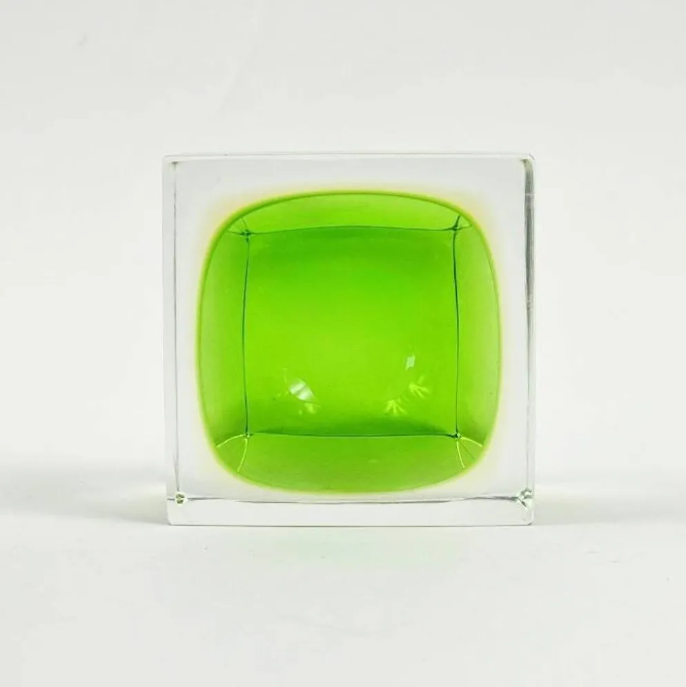 Cendrier/porte-objets en verre de Murano du milieu du siècle par Flavio Poli pour Seguso, années 1970.