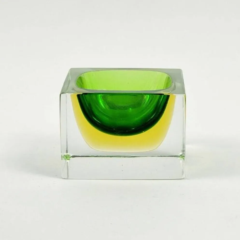 Cendrier/porte-objets en verre de Murano du milieu du siècle par Flavio Poli pour Seguso, années 1970.