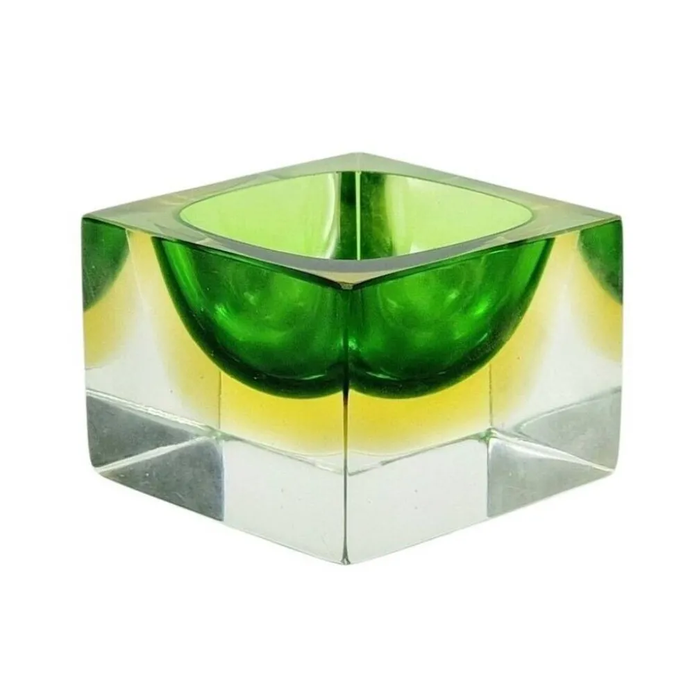 Cendrier/porte-objets en verre de Murano du milieu du siècle par Flavio Poli pour Seguso, années 1970.