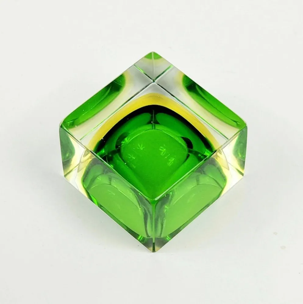 Cendrier/porte-objets en verre de Murano du milieu du siècle par Flavio Poli pour Seguso, années 1970.