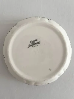 Cendrier rond vintage en faïence Digoin Sarreguemines