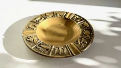 CENDRIER Signes du Zodiaque BRONZE Vintage