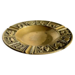 CENDRIER Signes du Zodiaque BRONZE Vintage