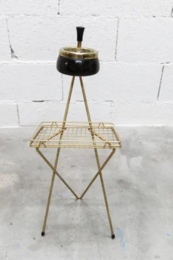 Cendrier Tripode 1960 laiton doré