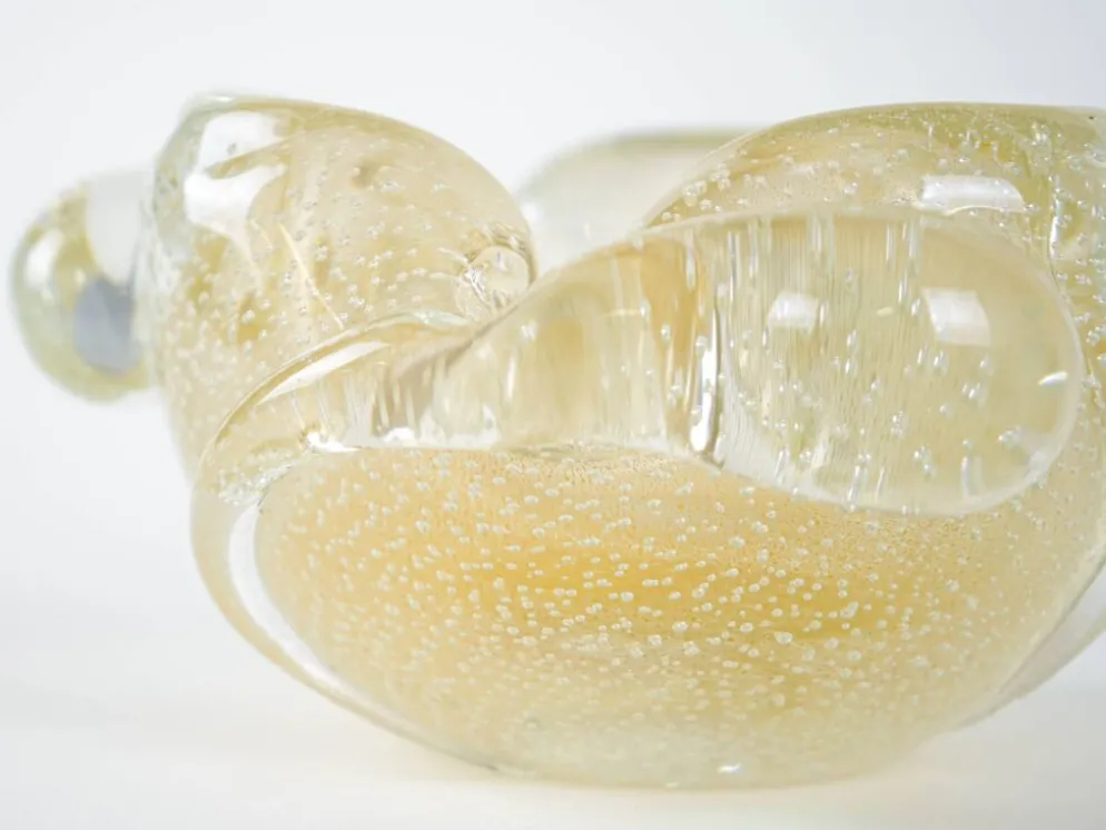 Cendrier, verre de Murano, années 1960, fabriqué en Italie