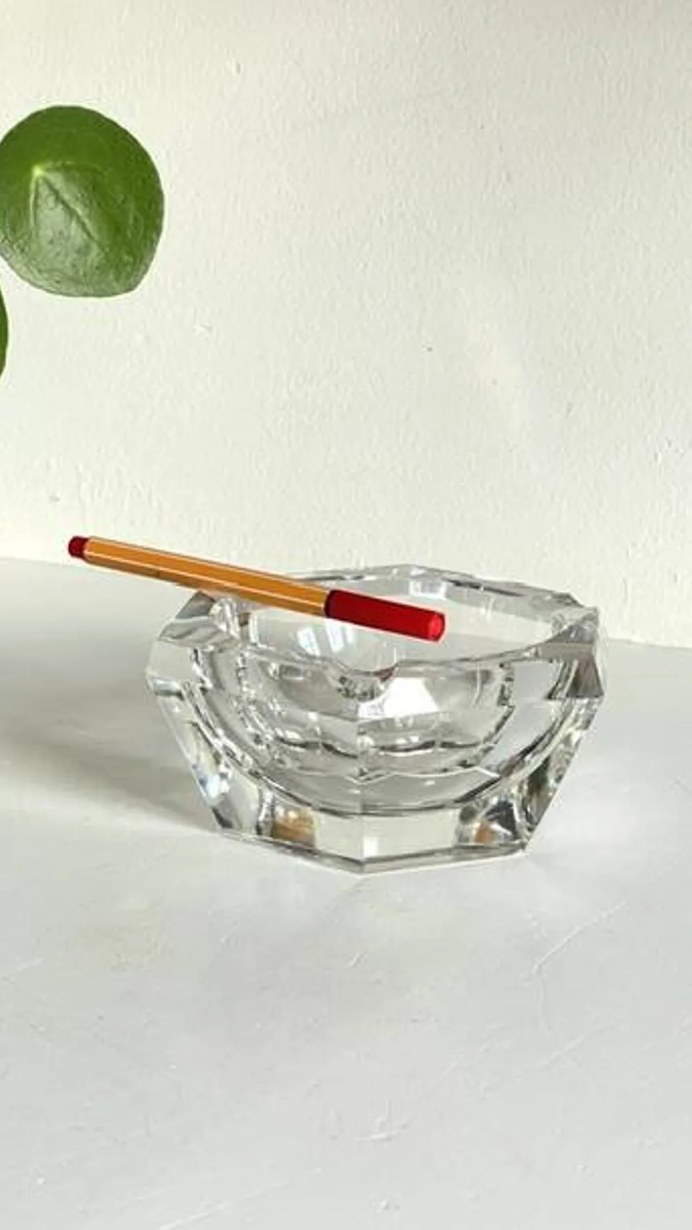 CENDRIER Vide-Poche CRISTAL Vintage