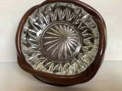 Cendrier vide poche en cuir Made in Italy