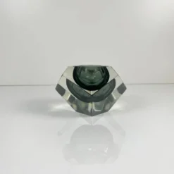 Cendrier / vide poche Sommerso en verre de Murano, forme diamant, Italie, 1970