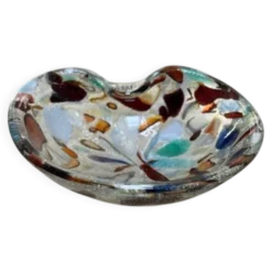 Cendrier/ Vide-Poche vintage en verre de Murano