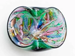 Cendrier/Vide-poche vintage Murano Tutti Frutti Vert