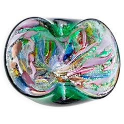 Cendrier/Vide-poche vintage Murano Tutti Frutti Vert