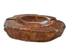 Cendrier Vintage Élégant en Onyx Précieux – Design Italien des années 60