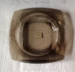 Cendrier vintage Luminarc années 60/70 en verre fumé