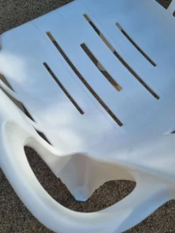 Chaise Boston empilable en plastique par Pierre Paulin pour Henry Massonnet années 1980