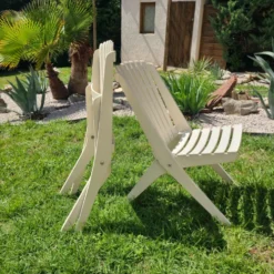 Chaise de jardin vintage années 1970 pliante
