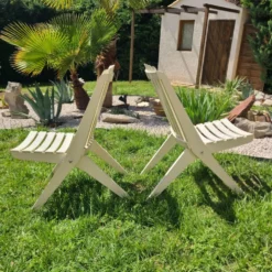Chaise de jardin vintage années 1970 pliante