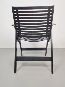 Chaise de jardin vintage noire par Niko Kralj pour Rex, années 1960.