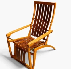Chaise en bois courbé Thonet Siesta Medizinal 1951 fauteuil lounge