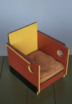 Chaise en jouet moderniste rare par Ko Verzuu pour Ado, années 1930
